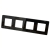 Glasrahmen Glanz Vierfach Schwarz Vertikal Horizontal Für Module MIUUN