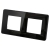 Glasrahmen Glanz Zweifach Schwarz Vertikal Horizontal Für Module MIUUN