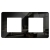 Glasrahmen Glanz Zweifach Schwarz Vertikal Horizontal Für Module MIUUN