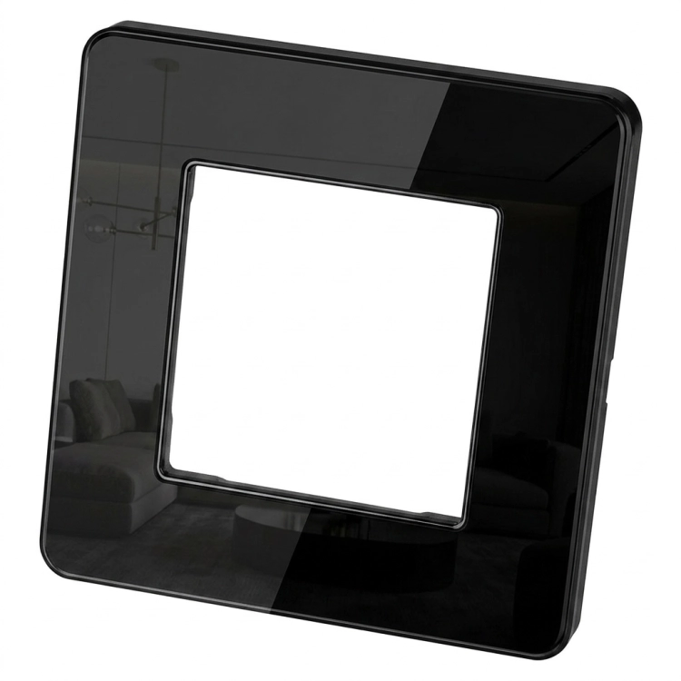 Glasrahmen Glanz Einfach Schwarz Vertikal Horizontal Für Module MIUUN