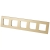 Kunststoffrahmen LINEA Fünffach Gold Vertikal Horizontal Für Module MIUUN