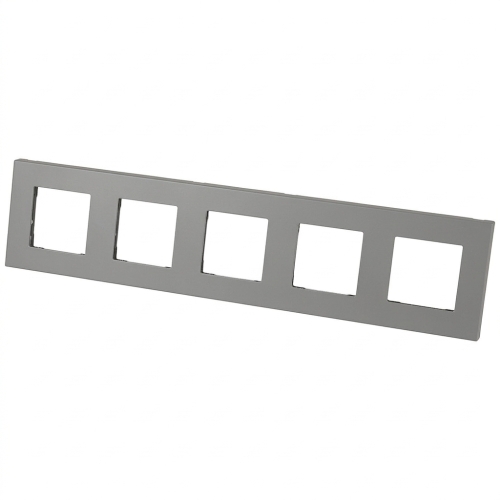 Kunststoffrahmen LINEA Fünffach Grau Vertikal Horizontal Für Module MIUUN