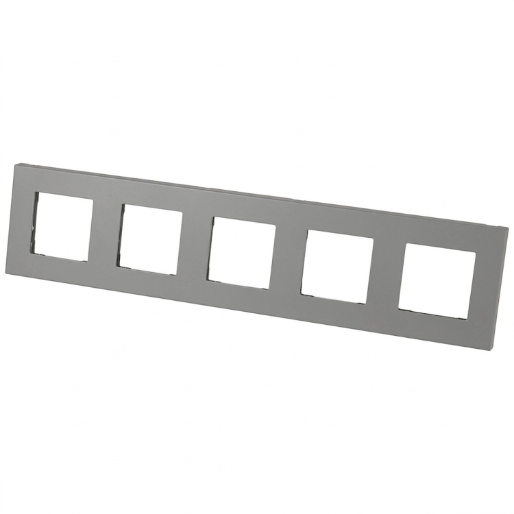 Kunststoffrahmen LINEA Fünffach Grau Vertikal Horizontal Für Module MIUUN