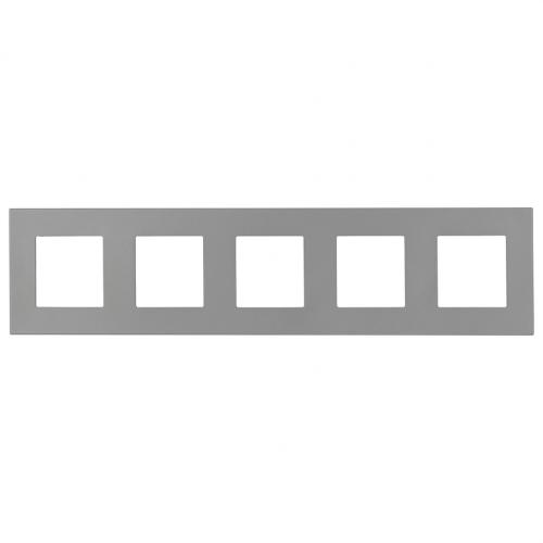 Kunststoffrahmen LINEA Fünffach Grau Vertikal Horizontal Für Module MIUUN