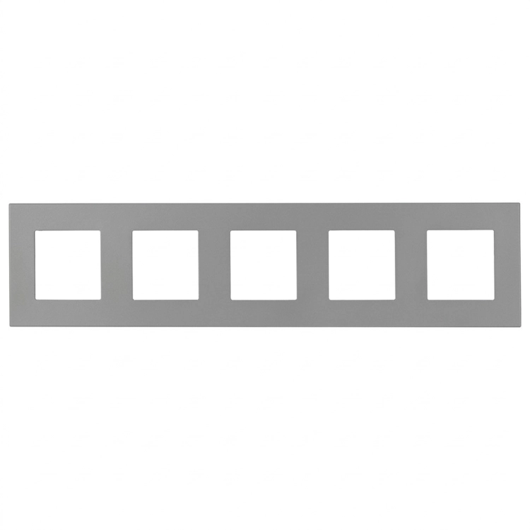 Kunststoffrahmen LINEA Fünffach Grau Vertikal Horizontal Für Module MIUUN