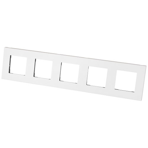 Kunststoffrahmen LINEA Fünffach Weiß Vertikal Horizontal Für Module MIUUN