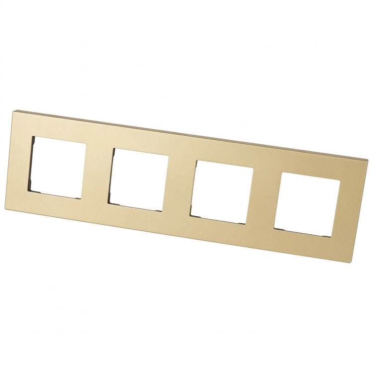 Kunststoffrahmen LINEA Vierfach Gold Vertikal Horizontal Für Module MIUUN