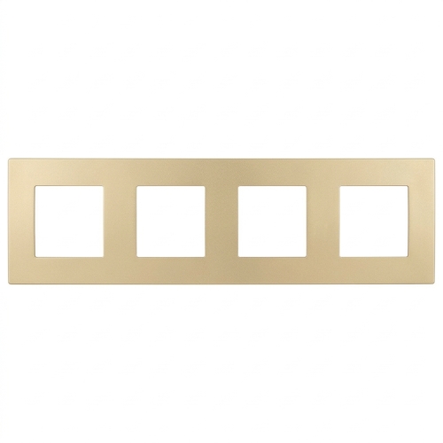 Kunststoffrahmen LINEA Vierfach Gold Vertikal Horizontal Für Module MIUUN