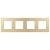 Kunststoffrahmen LINEA Vierfach Gold Vertikal Horizontal Für Module MIUUN