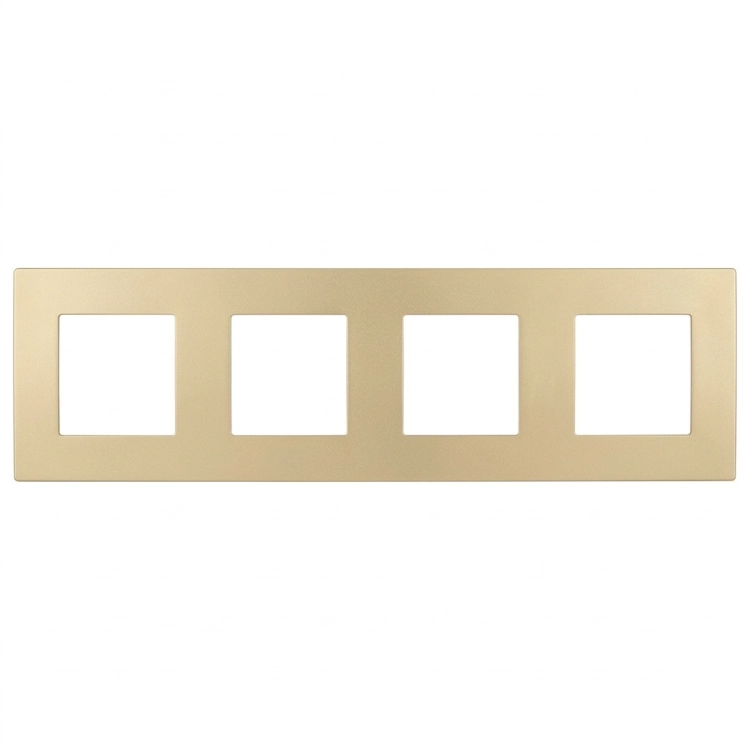 Kunststoffrahmen LINEA Vierfach Gold Vertikal Horizontal Für Module MIUUN