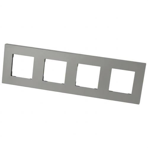 Kunststoffrahmen LINEA Vierfach Grau Vertikal Horizontal Für Module MIUUN