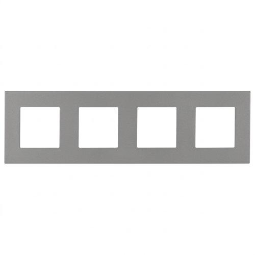 Kunststoffrahmen LINEA Vierfach Grau Vertikal Horizontal Für Module MIUUN