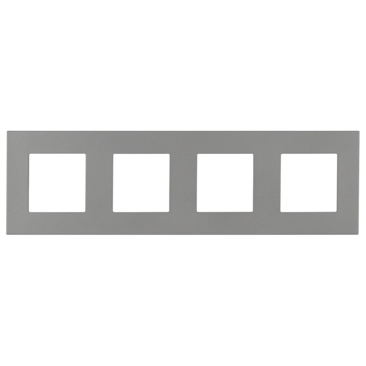Kunststoffrahmen LINEA Vierfach Grau Vertikal Horizontal Für Module MIUUN