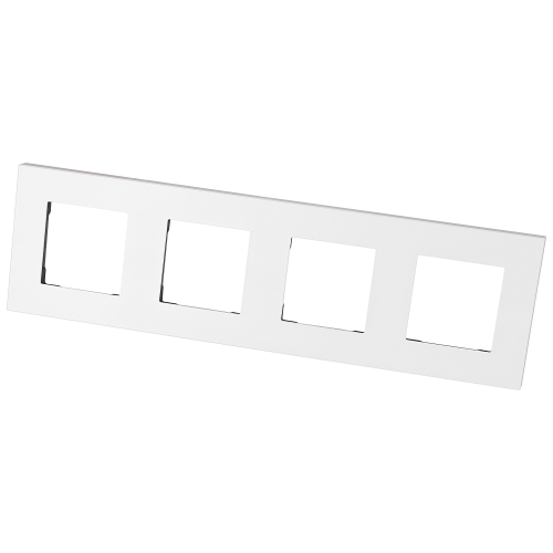 Kunststoffrahmen LINEA Vierfach Weiß Vertikal Horizontal Für Module MIUUN