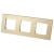 Kunststoffrahmen LINEA Dreifach Gold Vertikal Horizontal Für Module MIUUN