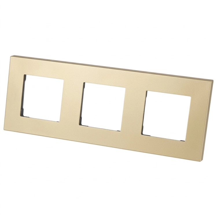 Kunststoffrahmen LINEA Dreifach Gold Vertikal Horizontal Für Module MIUUN