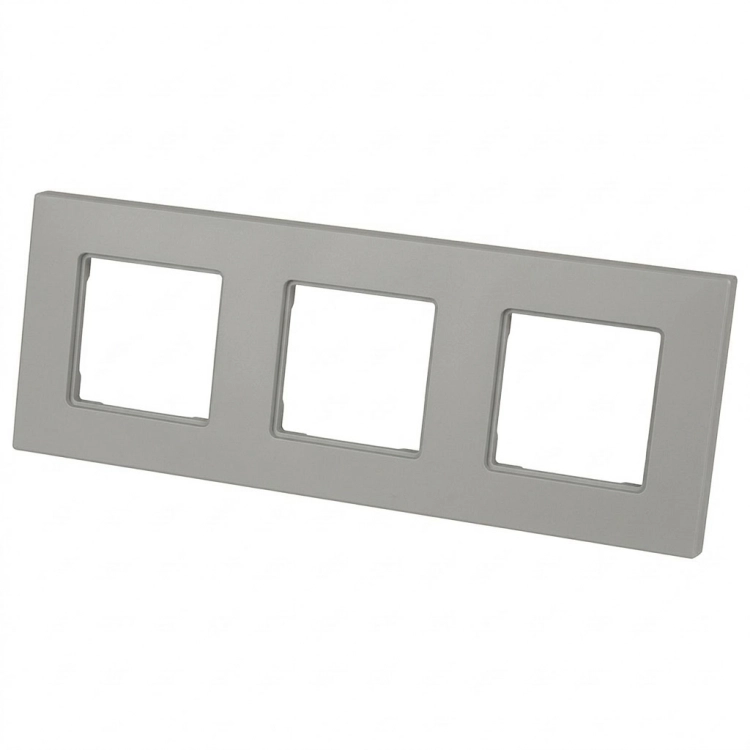 Kunststoffrahmen LINEA Dreifach Grau Vertikal Horizontal Für Module MIUUN