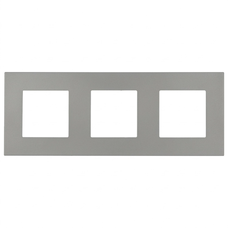 Kunststoffrahmen LINEA Dreifach Grau Vertikal Horizontal Für Module MIUUN