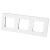 Kunststoffrahmen LINEA Dreifach Weiß Vertikal Horizontal Für Module MIUUN