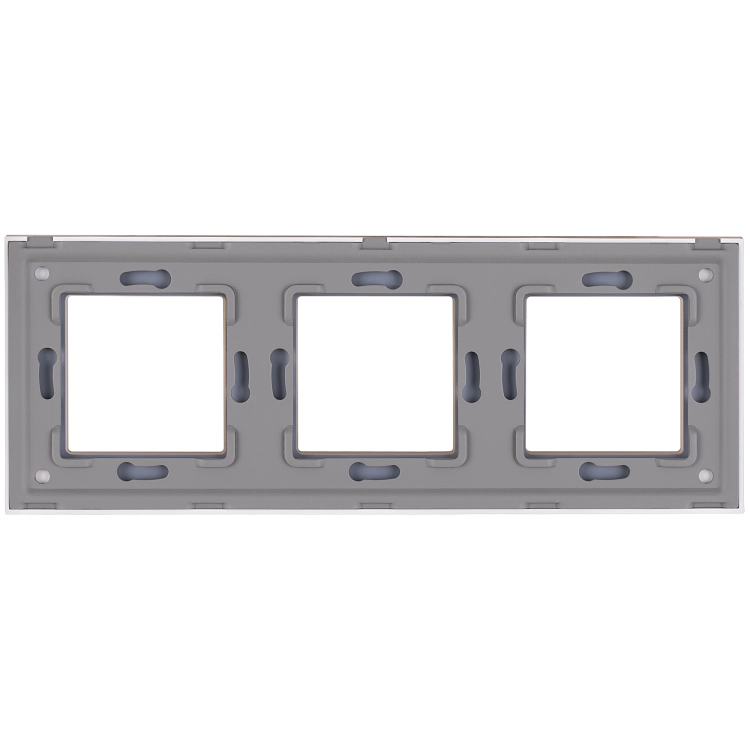 Kunststoffrahmen LINEA Dreifach Weiß Vertikal Horizontal Für Module MIUUN