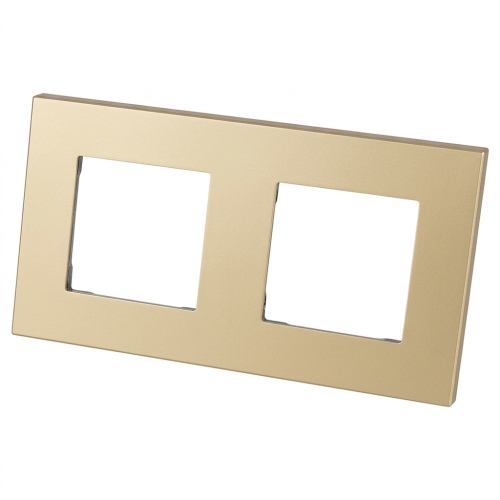 Kunststoffrahmen LINEA Doppelt Gold Vertikal Horizontal Für Module MIUUN