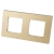 Kunststoffrahmen LINEA Doppelt Gold Vertikal Horizontal Für Module MIUUN