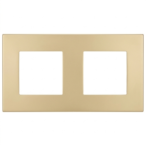 Kunststoffrahmen LINEA Doppelt Gold Vertikal Horizontal Für Module MIUUN
