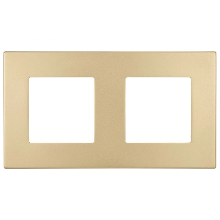 Kunststoffrahmen LINEA Doppelt Gold Vertikal Horizontal Für Module MIUUN