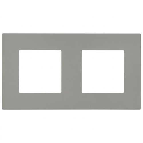 Kunststoffrahmen LINEA Doppelt Grau Vertikal Horizontal Für Module MIUUN