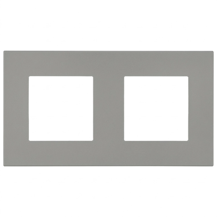 Kunststoffrahmen LINEA Doppelt Grau Vertikal Horizontal Für Module MIUUN