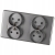 Doppelsteckdose Grau Set PVC-Doppelrahmen Und 2 X Doppelsteckdose