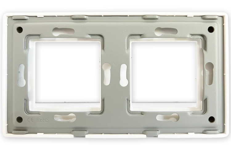 Kunststoffrahmen LINEA Doppelt Weiß Vertikal Horizontal Für Module MIUUN