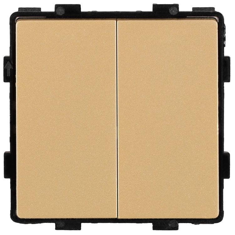 Modul Serienschalter Klassisch Gold 16A Für Rahmen MIUUN