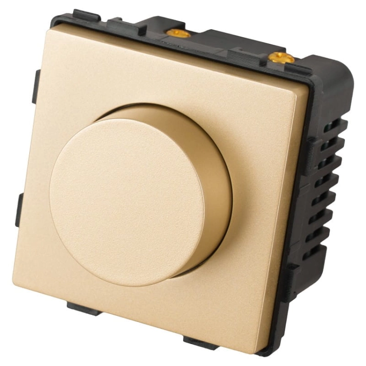 Modul Schalter Drehdimmer Für Licht Gold Für Rahmen