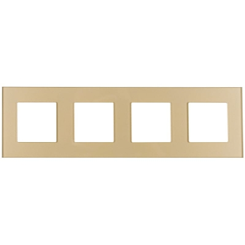 Glasrahmen Vierfach Gold Für Module MIUUN