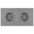 Doppelsteckdose Kunststoff LINEA Schuko Grau Und Doppelrahmen 2 X Steckdose