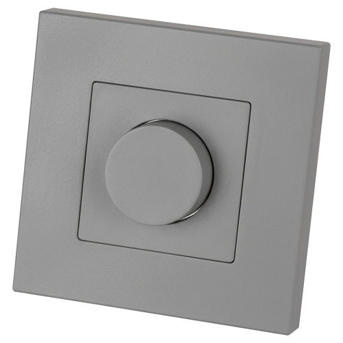 Drehdimmer Lichtschalter Kunststoff LINEA Grau MIUUN