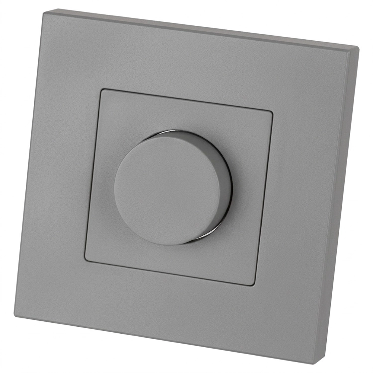 Drehdimmer Lichtschalter Kunststoff LINEA Grau MIUUN