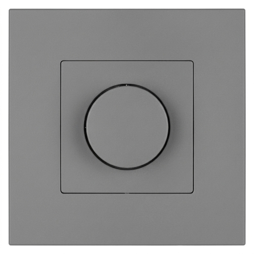 Drehdimmer Lichtschalter Kunststoff LINEA Grau MIUUN
