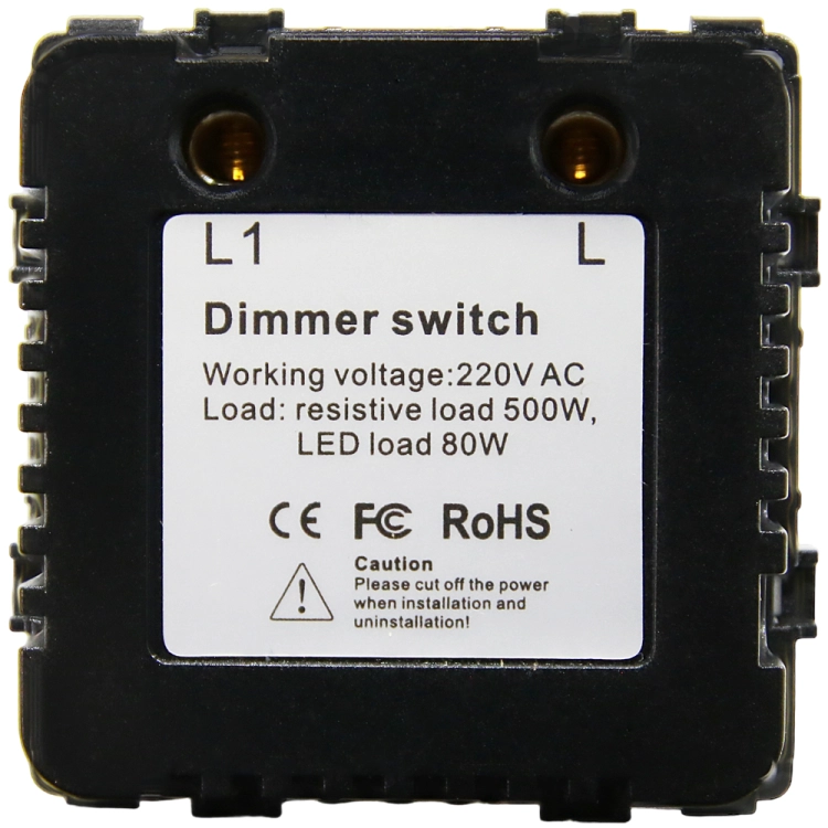 Drehdimmer Lichtschalter Kunststoff LINEA Grau MIUUN