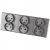 Dreifach-Steckdose Grau Set PVC-Dreifachrahmen Und 3 X Doppelsteckdose