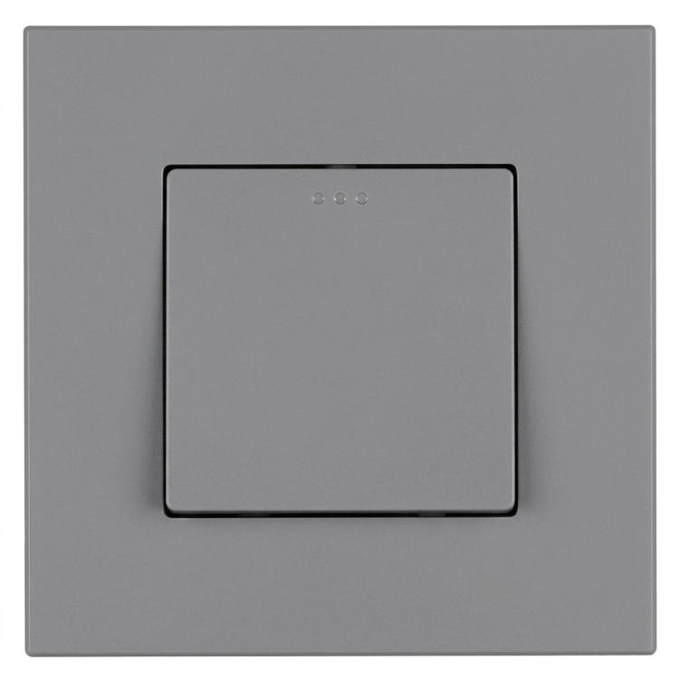 Schalter Ausschalter Einfach Klassisch Kunststoff LINEA Grau MIUUN