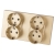 Steckdose Vierfach Kunststoff LINEA Schuko Gold Und Doppelrahmen 2 X Steckdose