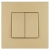 Doppelter Rollladenschalter Mit Rastfunktion Kunststoff LINEA Gold MIUUN