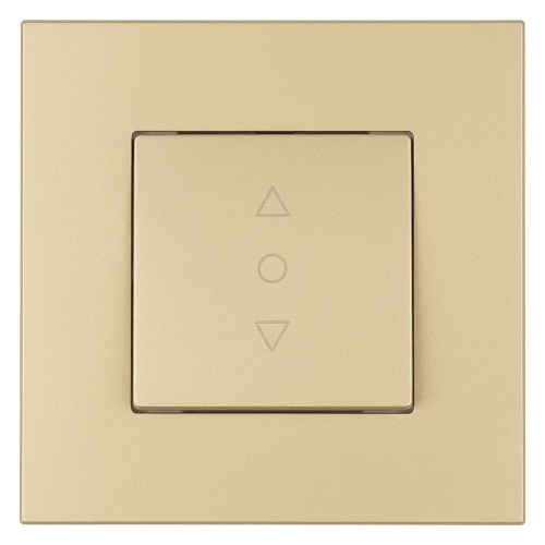 Dreistufiger Rollladenschalter Mit Rastfunktion Kunststoff LINEA Gold MIUUN