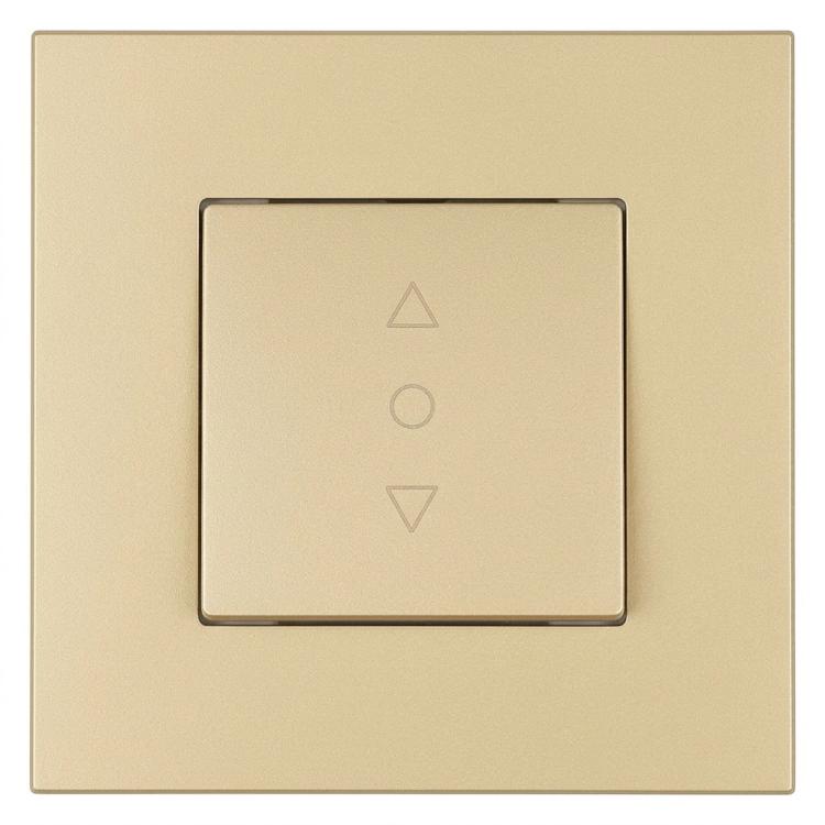 Dreistufiger Rollladenschalter Mit Rastfunktion Kunststoff LINEA Gold MIUUN