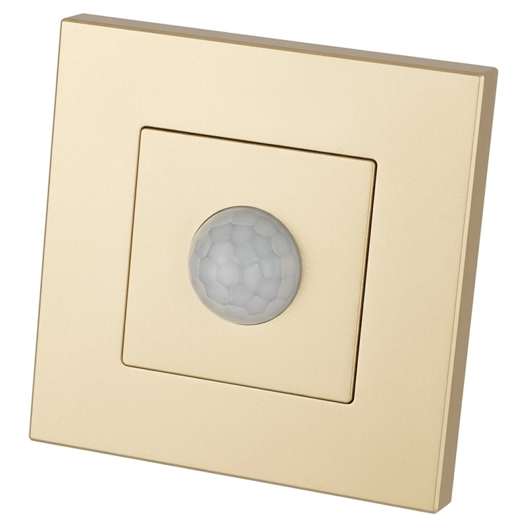 PIR-Bewegungsmelder Mit Dämmerungssensor Für Dose Kunststoff LINEA Gold MIUUN