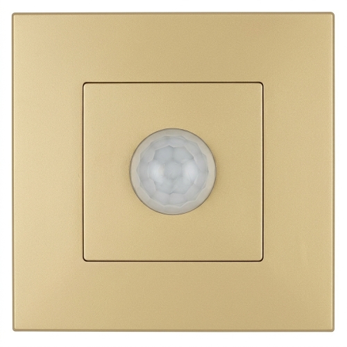 PIR-Bewegungsmelder Mit Dämmerungssensor Für Dose Kunststoff LINEA Gold MIUUN