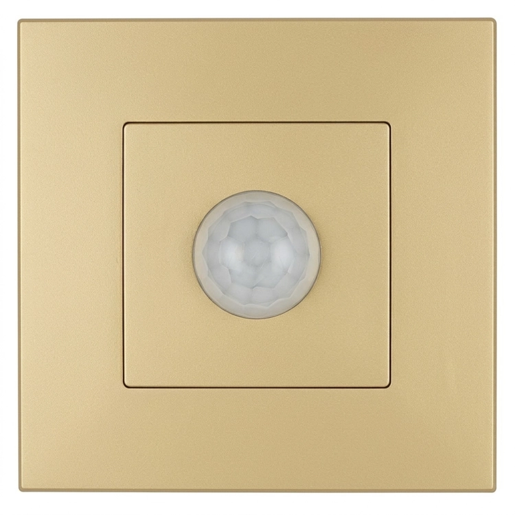 PIR-Bewegungsmelder Mit Dämmerungssensor Für Dose Kunststoff LINEA Gold MIUUN