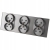 Dreifach-Steckdose Glas Grau Set Dreifachrahmen Und 3 X Doppelsteckdose